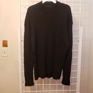 J. Ferrar 100% Merino Wool Black Pullover Sweater